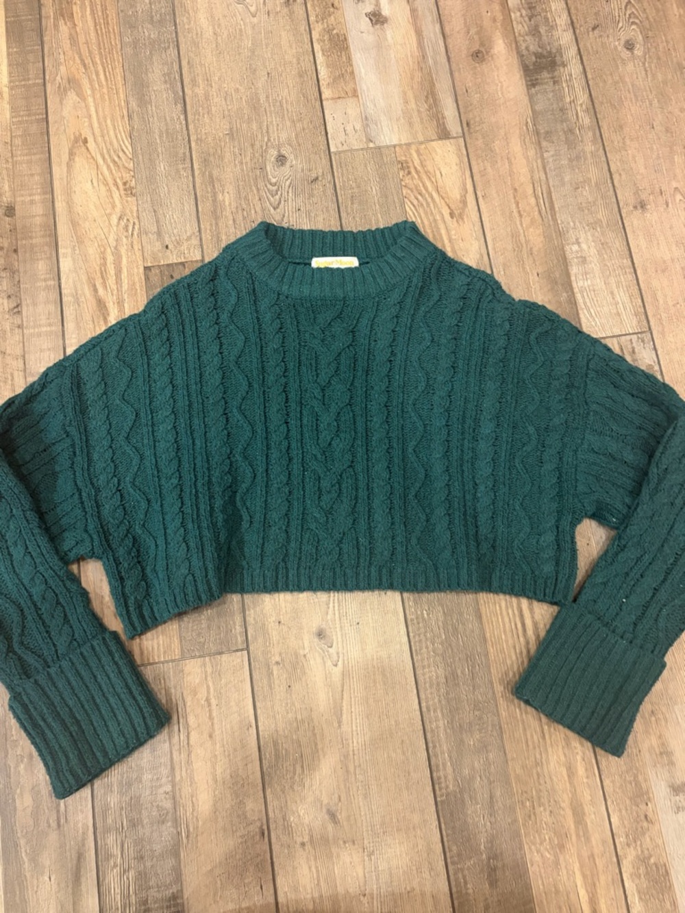 Women’s Sugar Moon Cropped Long Sleeve Sweater